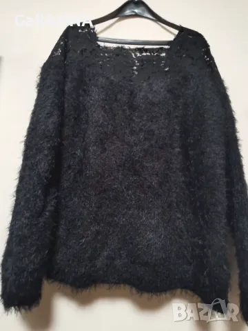 ПУХКАВ ПУЛОВЕР С БИЕ ДАНТЕЛА 2XL, снимка 4 - Блузи с дълъг ръкав и пуловери - 48572569