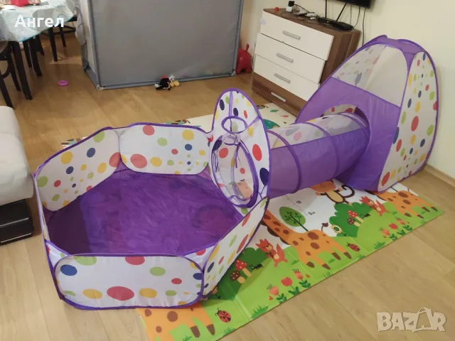 Продавам детска палатка 3 части НОВА 37 лв, снимка 2 - Играчки за стая - 48450251