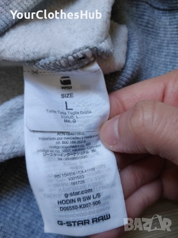 G-Star Raw L size Дамска блуза с дълъг ръкав, снимка 4 - Блузи с дълъг ръкав и пуловери - 53493428