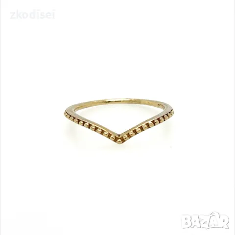 Златен дамски пръстен 1,43гр. размер:56 14кр. проба:585 модел:26719-5, снимка 1