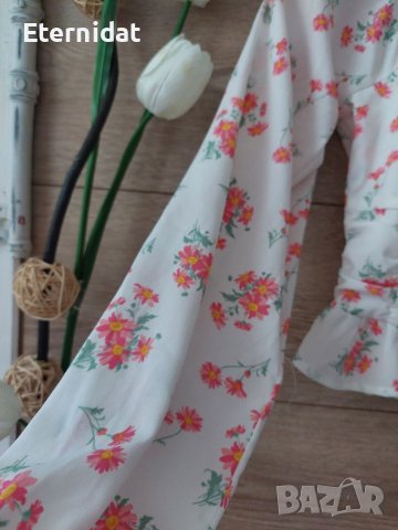 Къс топ блуза на цветя BIK BOOK , снимка 6 - Корсети, бюстиета, топове - 41647353