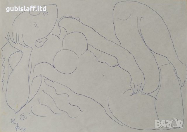 Картини, голо тяло,худ. Иван Филчев, 1998 г., 2 бр., снимка 3 - Картини - 41968815