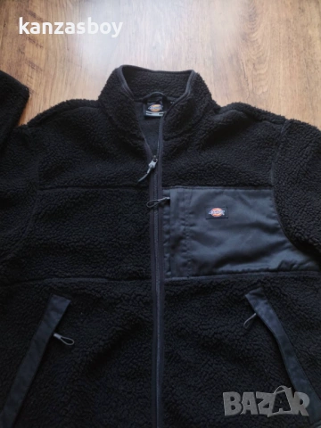 dickies mens red chute sherpa fleece jacket - мъжко шерпа яке Л, снимка 4 - Якета - 53154865