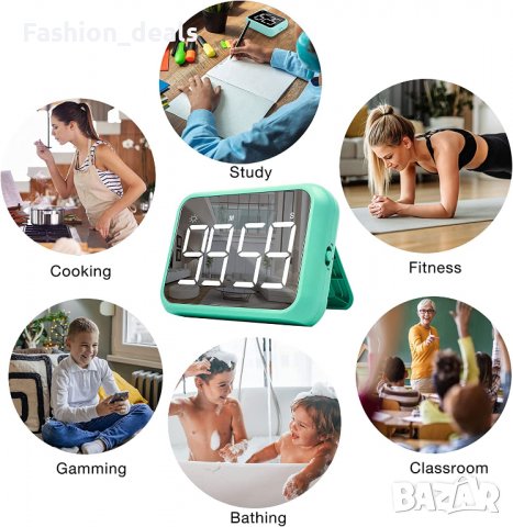 Нов Цифров кухненски таймер Голям LED дисплей обратно отброяване, снимка 3 - Друга електроника - 39914941