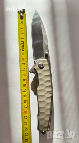 сгъваем нож, стомана D2, дръжка G10, снимка 8 - Ножове - 52942503