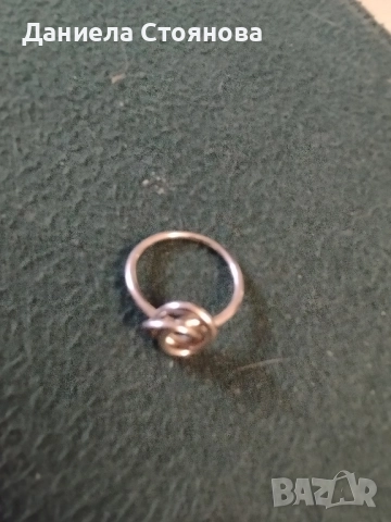 Сребърен пръстен - възелче, снимка 2 - Пръстени - 52161154