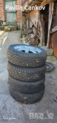 Джанти 15 цола със зимни гуми. 185/65 R15, снимка 1