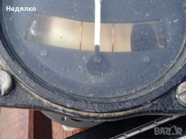 Индикатор за наклон от стар руски самолет , снимка 2 - Антикварни и старинни предмети - 41184887