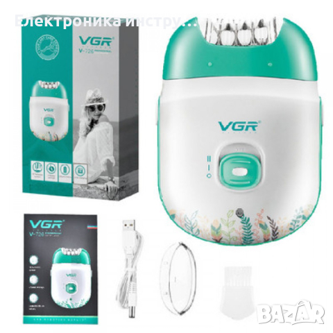 Акумулаторен женски епилатор VGR V-726, снимка 2 - Друга електроника - 44685694