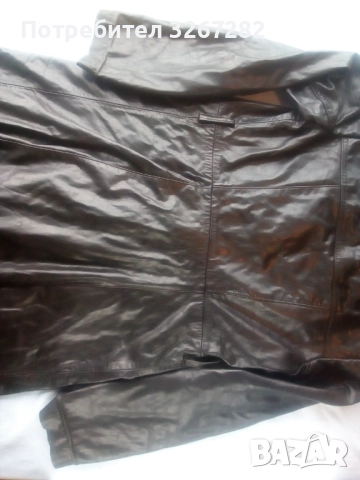 Шлифер,Черен,Естествена Кожа,, снимка 9 - Шлифери - 51744396