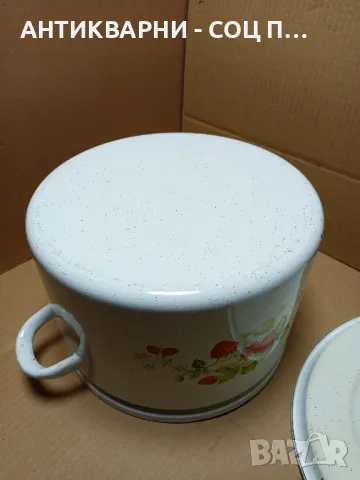 Стара Емайлирана Тенджера 10лт., снимка 7 - Антикварни и старинни предмети - 49611384