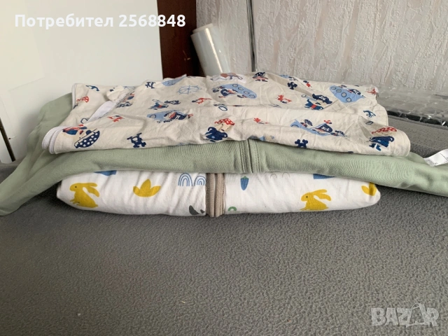 Лот дрехи и бебешки аксесоари, чували за спане, снимка 8 - Бебешки пижами - 53386364