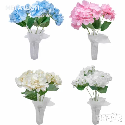 Луксозни букети от изкуствени хортензии – елегантна украса без грижи