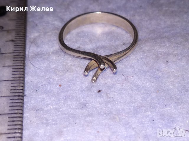 НЕЖЕН СРЕБЪРЕН ПРЪСТЕН ТИП ГОДЕЖЕН СРЕБРО 925 с ГНЕЗДО За ВГРАЖДАНЕ на СКЪПОЦЕНЕН КАМЪК 25676, снимка 9 - Пръстени - 41336849