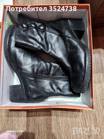 Боти естественна кожа, снимка 2 - Дамски боти - 52897444