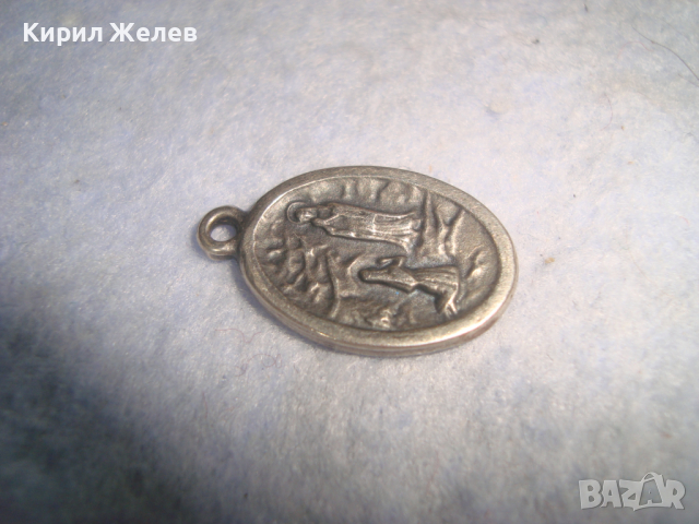 Св. БЕРНАДЕТ - ИТАЛИАНСКА ПОСРЕБРЕНА КАТОЛИЧЕСКА ИКОНКА - МЕДАЛЬОН ДВУСТРАНЕН 26309, снимка 5 - Колиета, медальони, синджири - 36323717