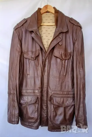 Мъжка стилна от естествена кожа шуба  спортно елегантна., снимка 2 - Якета - 50352621
