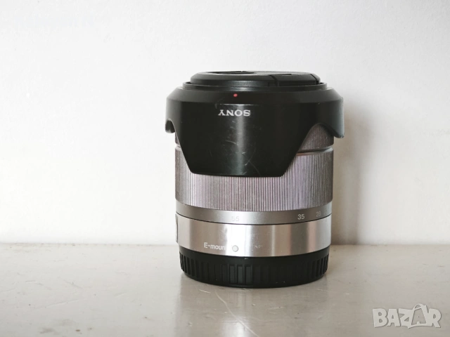 Обектив Sony SEL1855 Е 18–55mm f/3.5–5.6 OSS, снимка 3 - Обективи и филтри - 53707942