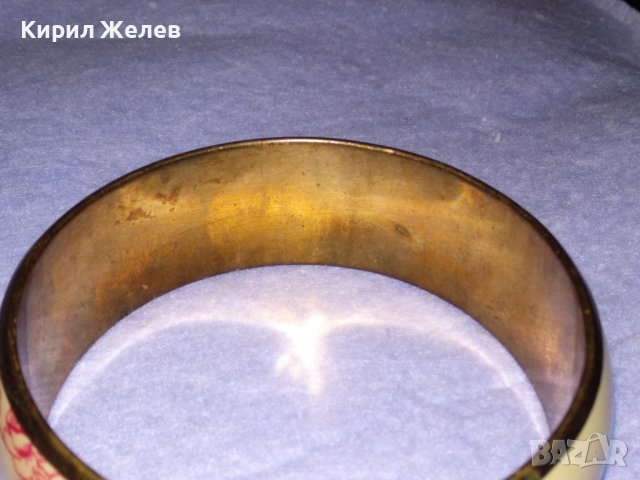 ПРЕКРАСНА ФЛОРАЛНА БРОНЗИРАНА ВИНТИДЖ - АРТ СТИЛ ГРИВНА 38328, снимка 8 - Гривни - 41191869