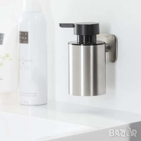 Диспенсър за течен сапун Tiger Colar 180мл. Произведен от неръждаема стомана