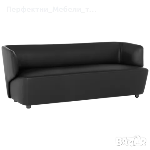 Менъджерски директорски офис стол и дивани за посетители в черна еко кожа, снимка 5 - Столове за офис - 47605243