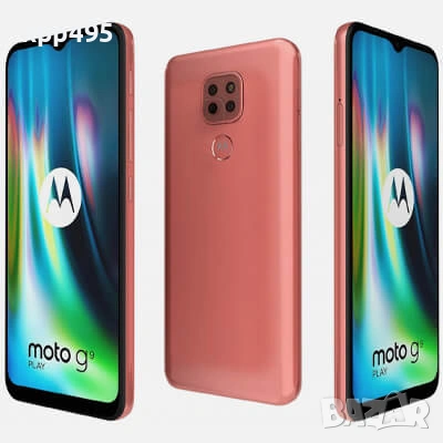 Motorola Moto G9Play смартфон + бонус безжични слушалки Lenovo чисто нови