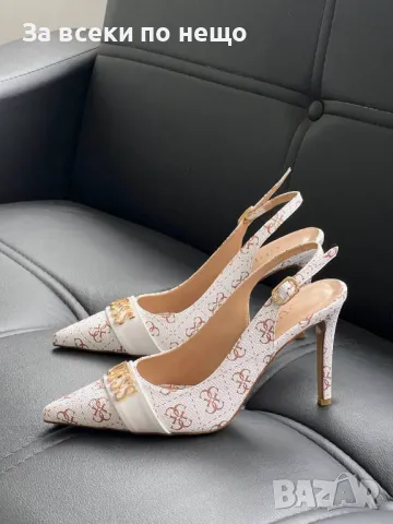 Guess Дамски Бели Обувки На Ток Гес Код E331