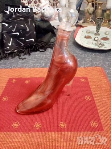 Стъклена обувка душгеш, снимка 2 - Други стоки за дома - 53493232