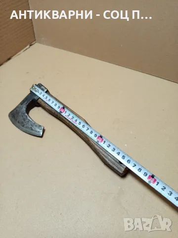Соц Стара Ръчно Кована Ловно Рибарска Брадвичка Номер 1. Тегло 0.460кг., снимка 12 - Антикварни и старинни предмети - 50436583