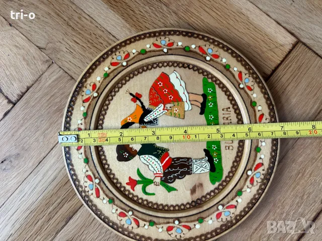 Декоративни дървени чинии пирография и рисунка на стойка, снимка 6 - Други - 48974511