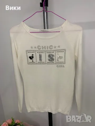 Блуза нежно плетиво универсален размер, снимка 7 - Блузи с дълъг ръкав и пуловери - 48764582