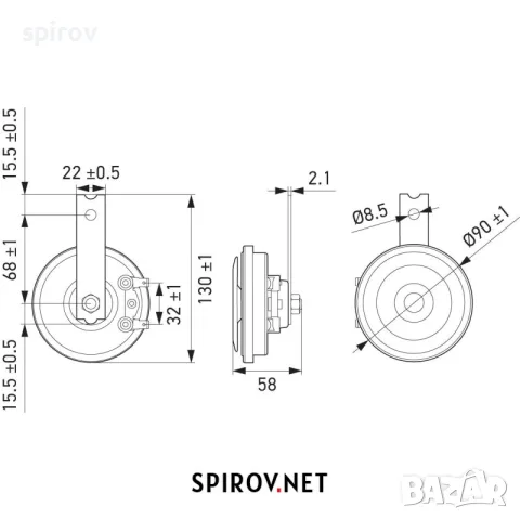 Комплект клаксони Hella Hi-Low tone 350/415Hz 111dB 12V, снимка 10 - Части - 55715846