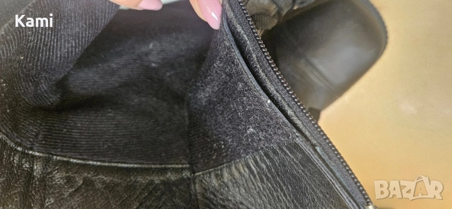 Черни боти, естествена кожа, номер 39, снимка 4 - Дамски боти - 51950629