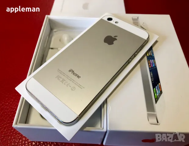 Apple iPhone 5 бял Фабрично отключен, снимка 5 - Apple iPhone - 48782196