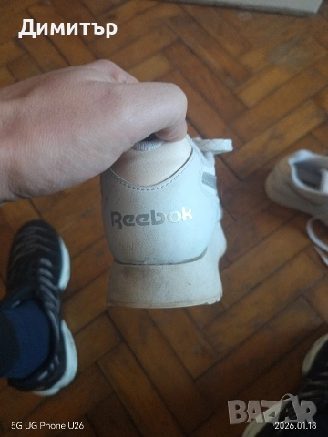 Reebok,дамски кожени маратонки., снимка 5 - Дамски ежедневни обувки - 53613586