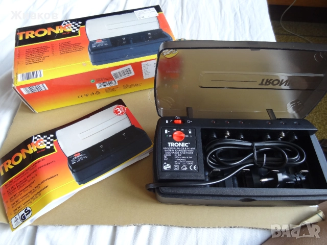Устройство TRONIC за зареждане на презареждащи се  "Ni-Cd" или "Ni-MH" батерии 1.2v АА, ААА и 9v., снимка 5 - Друга електроника - 51931491