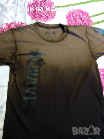 Автентична Мъжка тениска Aqua VI кафява M оригинална Medium, снимка 2 - Тениски - 50957419