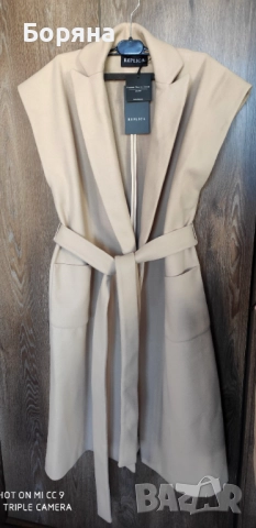 Replica Moda ново с етикет палто - елек Brunello Cappuccino, снимка 5 - Елеци - 52235186