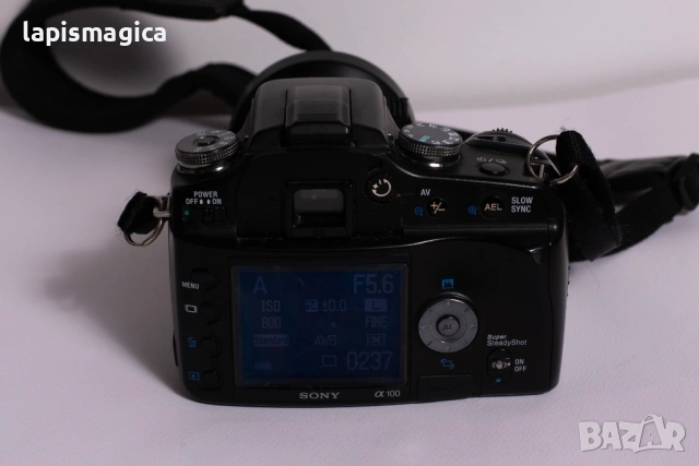 Sony A100 с обектив 18-70mm, снимка 2 - Фотоапарати - 53651983