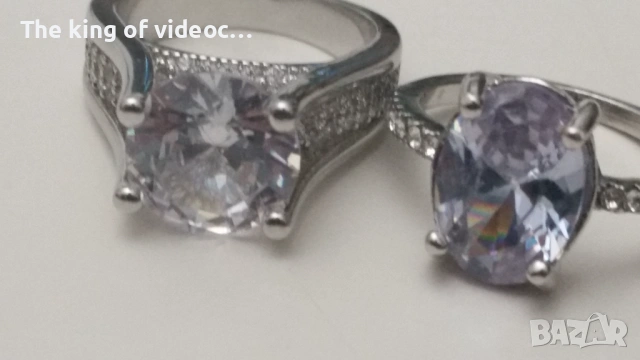 2 броя дизайнерски дамски пръстени SWAROVSKI , снимка 5 - Пръстени - 53584735