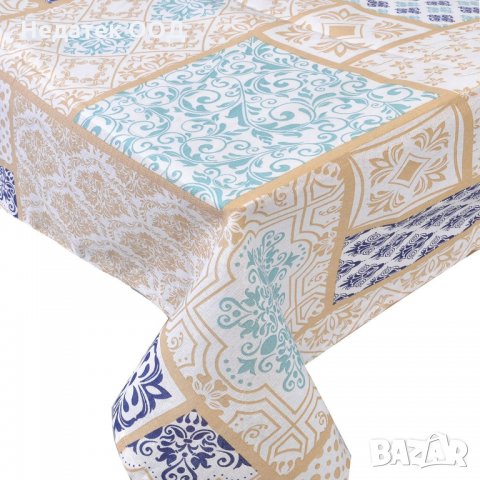 Покривка за маса Dixy, 140х180см, бежов/син