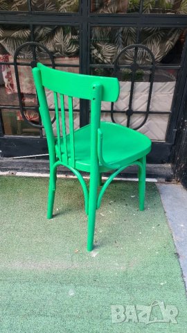 Зелени столове винтидж ретро, снимка 3 - Столове - 41793641