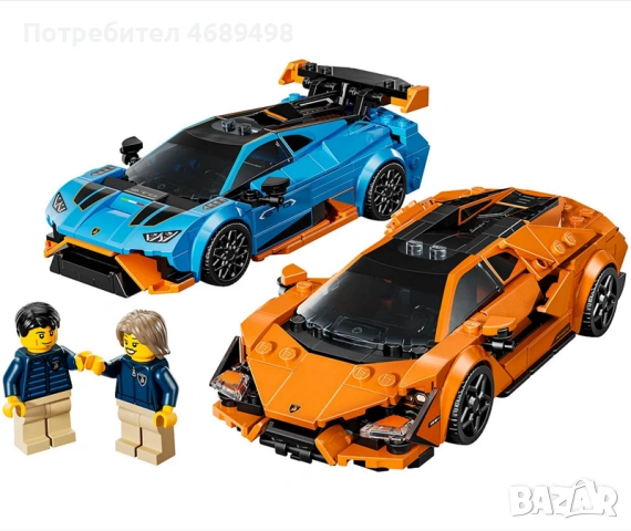 LEGO Speed Champions Lamborghini Revuelto & Huracán STO – двойни спортни болиди – официален LEGO кон, снимка 2 - Конструктори - 53169940
