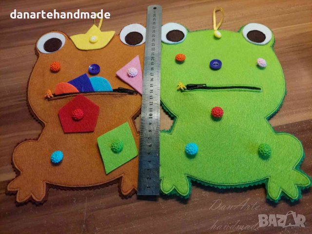 Монтесори играчка жаба, снимка 1 - Образователни игри - 39386196