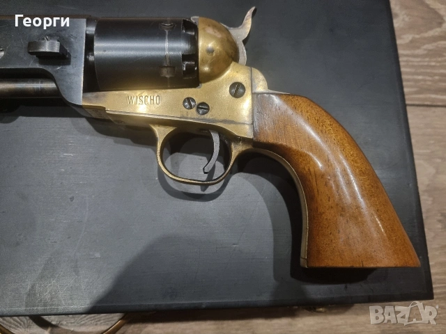 Револвер Колт Нави 1851г., снимка 6 - Антикварни и старинни предмети - 53787779