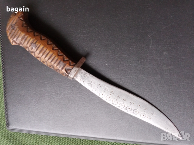 Уникален нож, кама, каракулак., снимка 1 - Антикварни и старинни предмети - 44549639