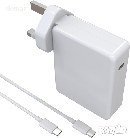 140W USB C зарядно за MacBook Air/Pro, Apple iPad/лаптоп/телефон, снимка 1 - Оригинални зарядни - 44827899