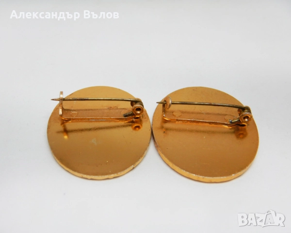 Две Стари Брошки Рози Комплект Мода Бижута, снимка 6 - Други - 52622321