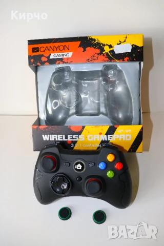Контролер CANYON Gaming Wireless Gamepad - GP-W6, снимка 2 - Джойстици и геймпадове - 51067991