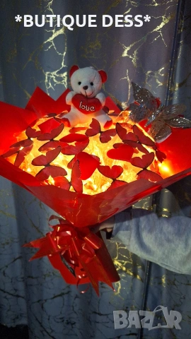 ПРОМОЦИЯ‼️💖Светещи букети "Стич"